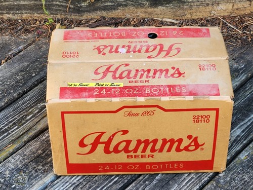 Vintage hamm beer cardboard - hamm's,