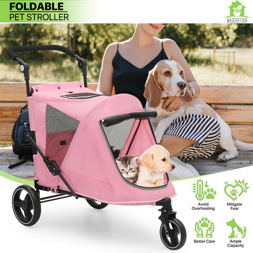 Folding pink dog - pink,