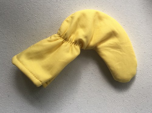 Yellow golf club putter - putter, head