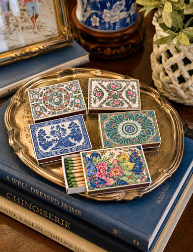 Chinoiserie match holder - chinoiserie,