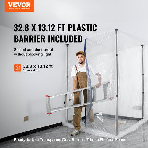 Dust barrier poles - poles,, ft