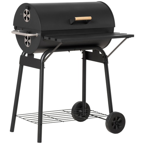 Barrel charcoal bbq - bbq, grill