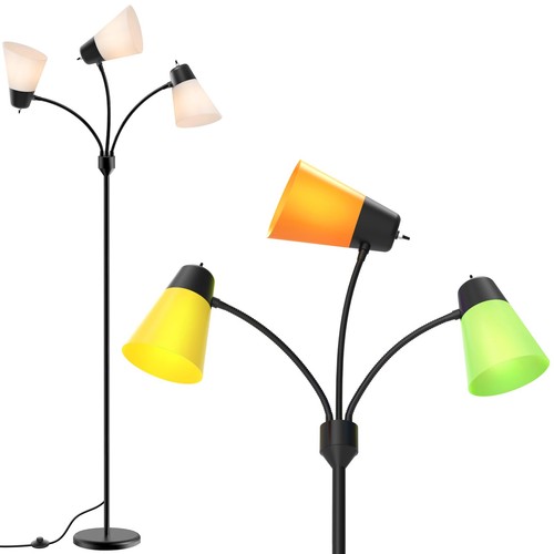 Light floor lamp led medusa - 3-light,