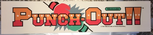 Punchout arcade marquee - marquee, 23.5"