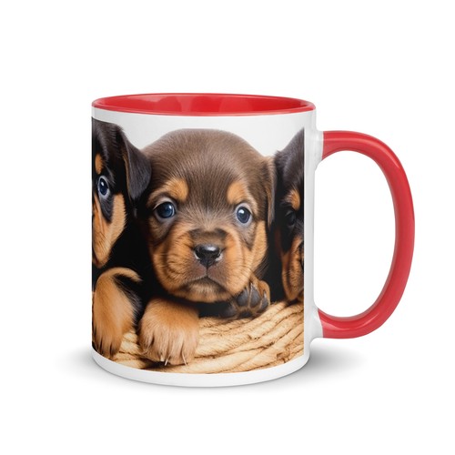 Rottweiler puppies ceramic - rottweiler,