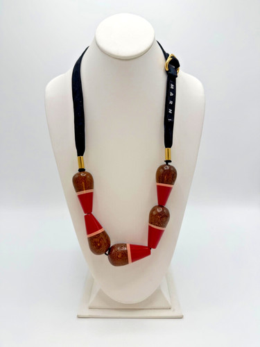 Marni high gloss wooden - gloss, bead