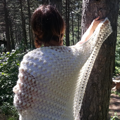 Crochet bridal shawl - crochet, wrap