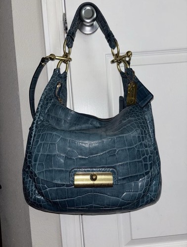 Coach kristin teal embossed - coach,