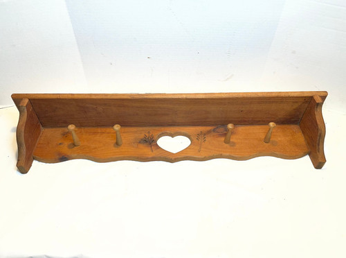 Vintage wall shelf rustic wood - wall,
