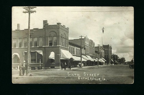 Estherville iowa 1911 rppc - iowa, ia