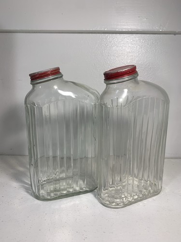 Vintage ribbed glass - ribbed,