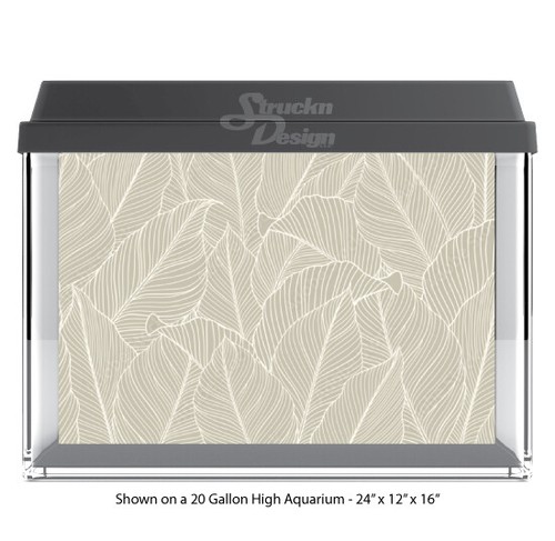 Beige white plant line - beige,
