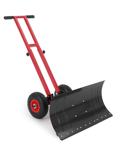 Double rod snow shovel with - double,