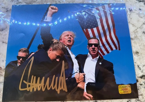 Donald trump signed 8x10 - donald,