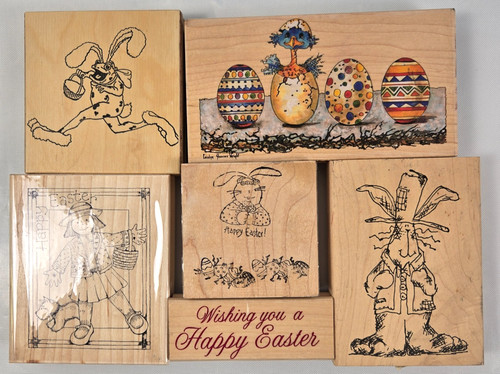 Easter lot stamps bunny - stamps, eggs