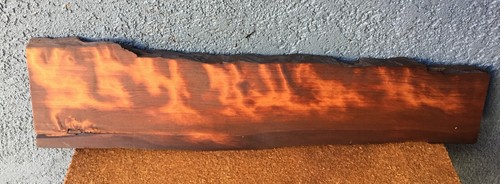Redwood curly wood lumber slab - wood,