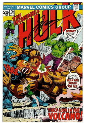 Incredible hulk 170 - fn, signed