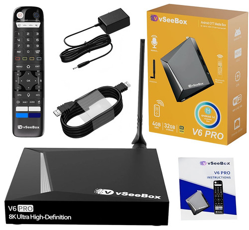 Vseebox pro android tv - vseebox, v6