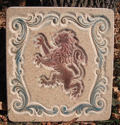 Concrete lion mold medieval