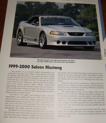 1999 saleen mustang - 1999-00,