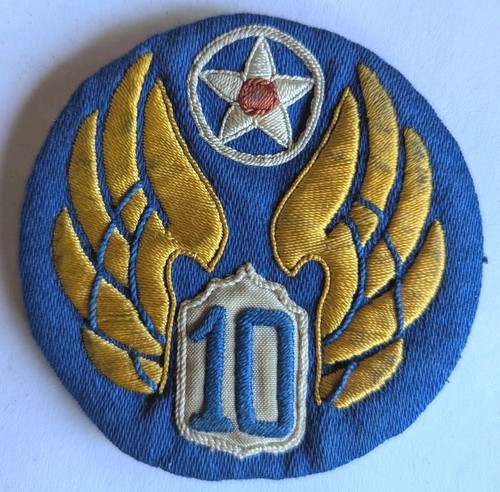 Ww2 aaf cbi hand - sewn, 10th