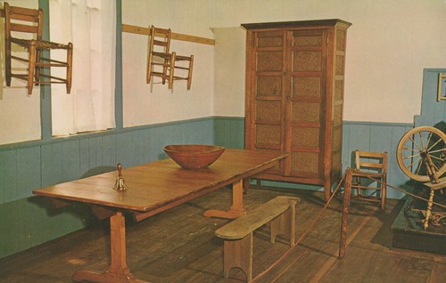 Trestle dining table shaker - dining,