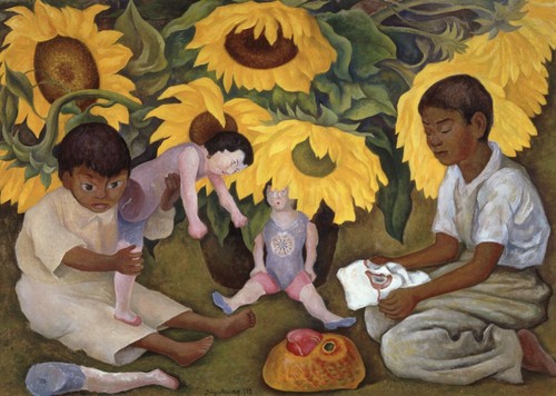 Sunflowers diego rivera - sunflowers,
