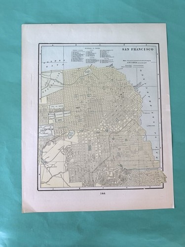 Antique atlas map san - antique,