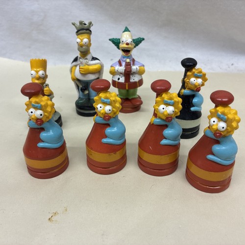 The simpsons chess set 1992 - chess,