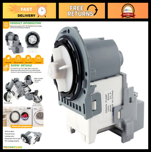 Washer drain pump motor - pump,