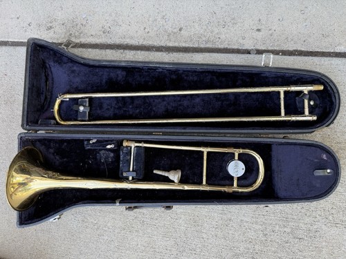 Vintage conn trombone with - vintage,