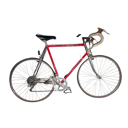 Vintage raleigh red bicycle - raleigh,
