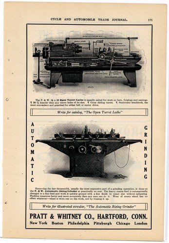 1909 pratt whitney ad - co.,