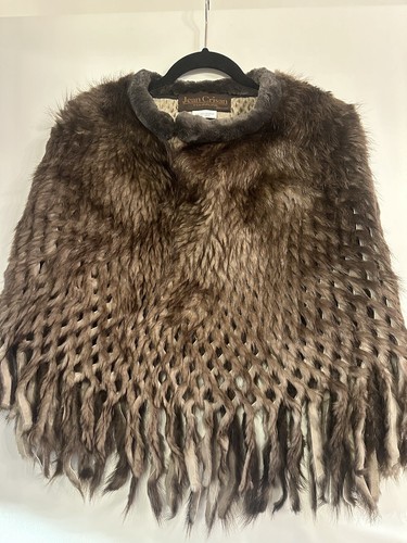 Long hair beaver fur - , poncho