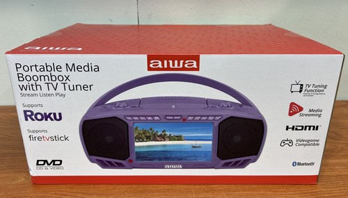 Aiwa portable media boombox - portable,