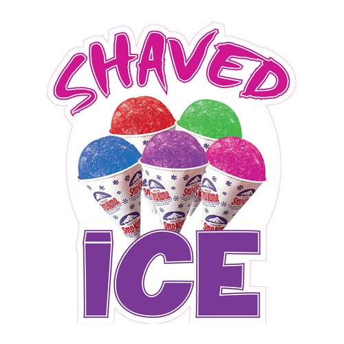 Food truck decals shaved - truck, ice