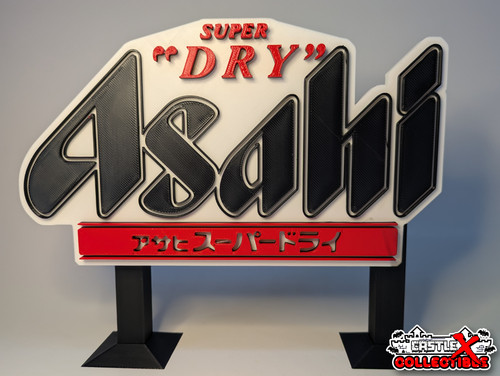 Asahi beer printed wall - 3d,