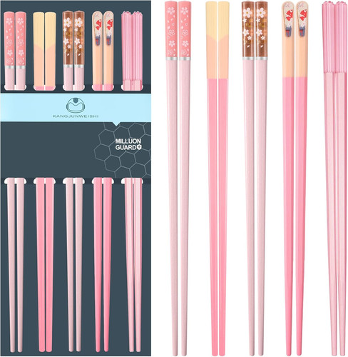 Pink chopsticks reusable - pink,