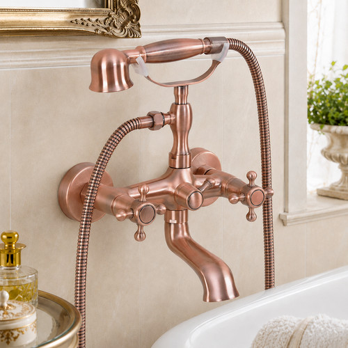 Antique red copper wall - copper,