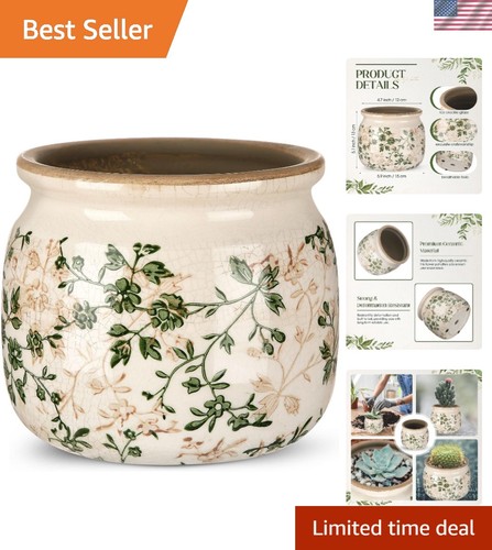 Vintage planter large ceramic - large,