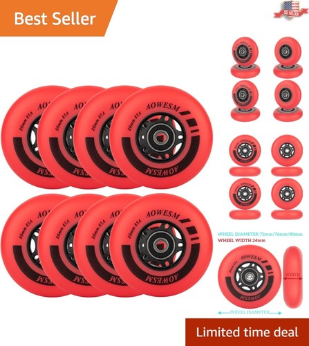 Versatile 76mm inline skate - 76mm,