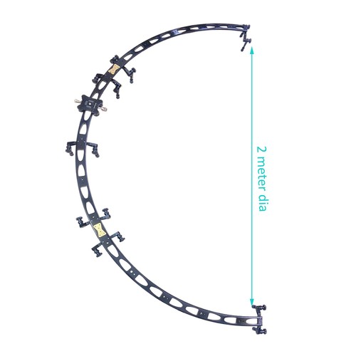 Half circle camera track - circle, curve