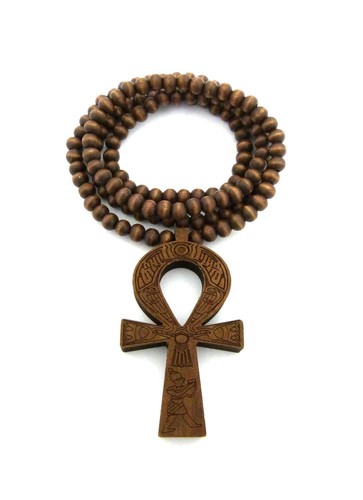 New ankh cross wooden - wooden, pendant