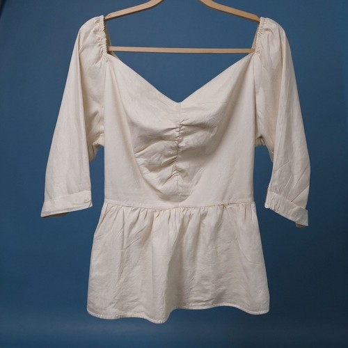 Top peasant white boho - ny&c,