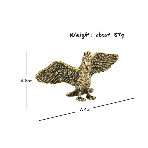 Antique brass parrot figurines - brass,