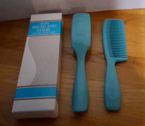 Vintage avon blue brush - blue, and