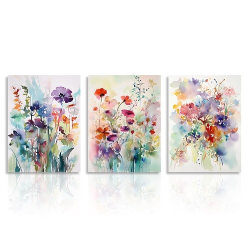 Pcs watercolor wildflower - pcs,