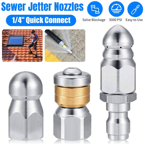 3pcs sewer jetter - 3pcs, nozzle