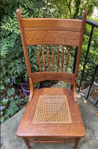 Vintage oak pressback - pressback, chair