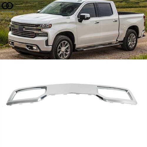 Front bumper skid plate chrome - front,